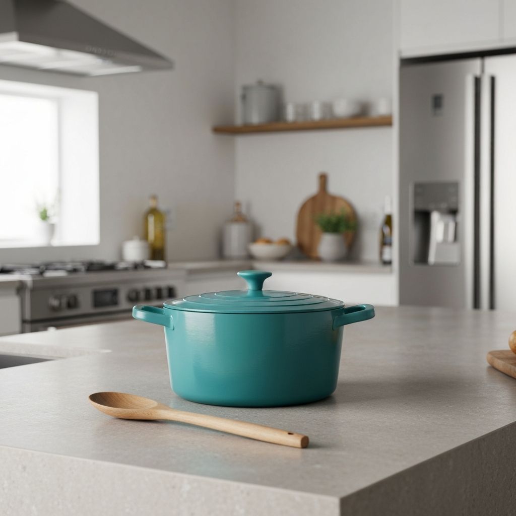 Ayesha Curry Twilight Teal Cookware Collection with Heart-Shaped Knobs